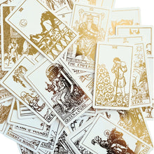 Load image into Gallery viewer, White Gold Tarot Deck & Guide