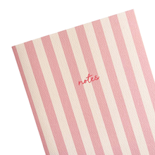 Load image into Gallery viewer, Solid Striped Notebook - Pink