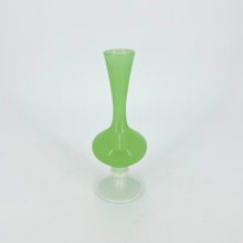 Load image into Gallery viewer, Venetian Murano Opaline Vase - Green Flute