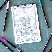 Load image into Gallery viewer, Cottage Garden Premium Colouring Book