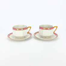 Load image into Gallery viewer, Rare Limoges Coffee Cup and Saucer Set