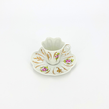 Load image into Gallery viewer, Limoges Demitasse Set - Gold Peony