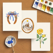 Load image into Gallery viewer, Watercolour Painting Kit - Vintage Cowboy
