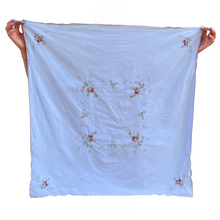 Load image into Gallery viewer, Small Hand-Embroidered Tablecloth