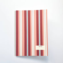 Load image into Gallery viewer, Multicoloured Striped Notebook - Roy