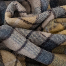 Load image into Gallery viewer, X-Large Recycled Wool Blanket - Buchanan Natural Tartan