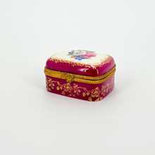 Load image into Gallery viewer, 1970's Red Porcelain Pill Box