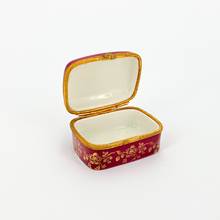 Load image into Gallery viewer, 1970's Red Porcelain Pill Box