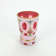 Load image into Gallery viewer, Pink Bohemian Czech Glass Vase