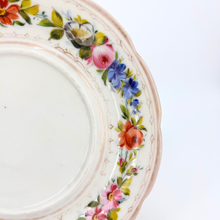 Load image into Gallery viewer, Hand-Painted Floral Plate with Gold Detail #2