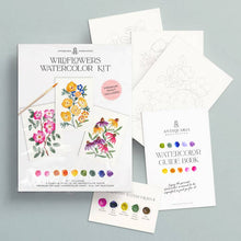 Load image into Gallery viewer, Watercolour Painting Kit - Wildflowers