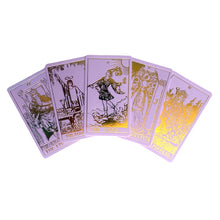 Load image into Gallery viewer, Lavender Gold Tarot Deck & Guide