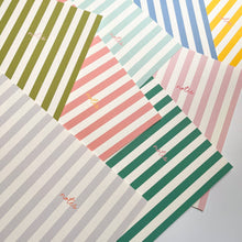 Load image into Gallery viewer, Solid Striped Notebook - Blue