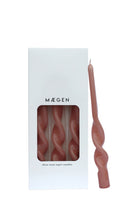 Load image into Gallery viewer, Twist Taper Candles - 3 Pack - Plaster Pink