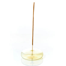 Load image into Gallery viewer, Dimple - Hand Blown Glass Incense Holder Yellow
