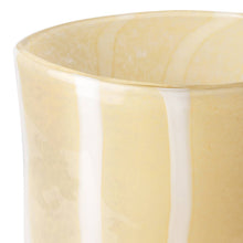 Load image into Gallery viewer, Lemon Striped Glass Vase
