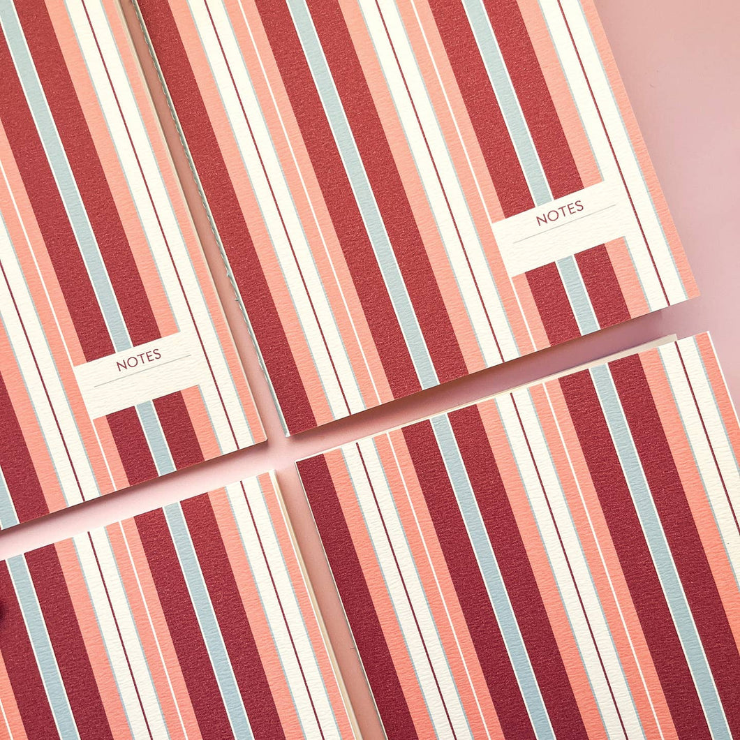 Multicoloured Striped Notebook - Roy