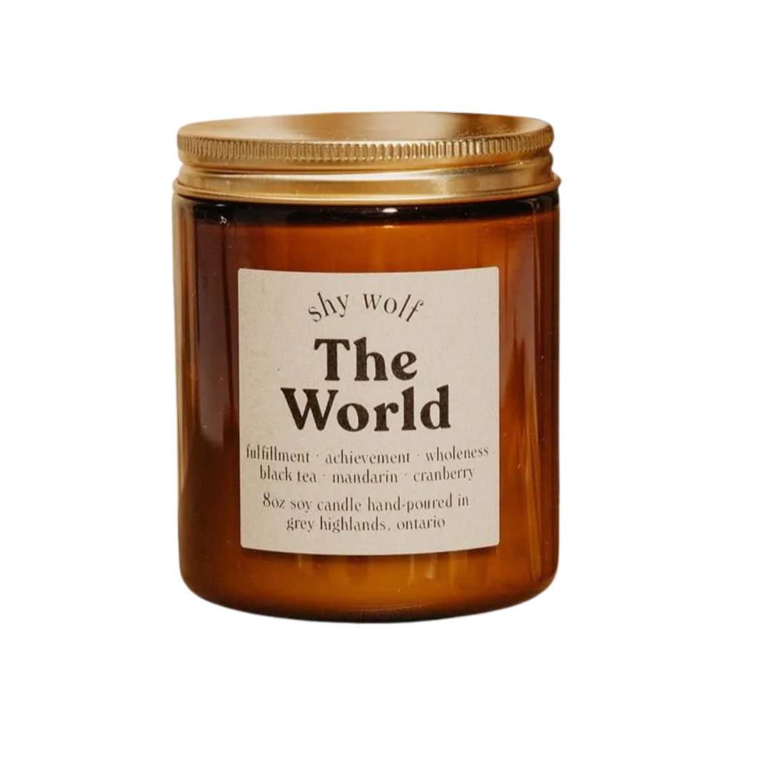 Shy Wolf Candle - The World
