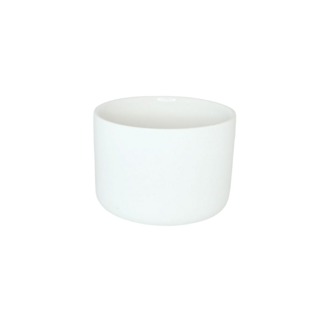 Small Modern Ceramic Pot - White