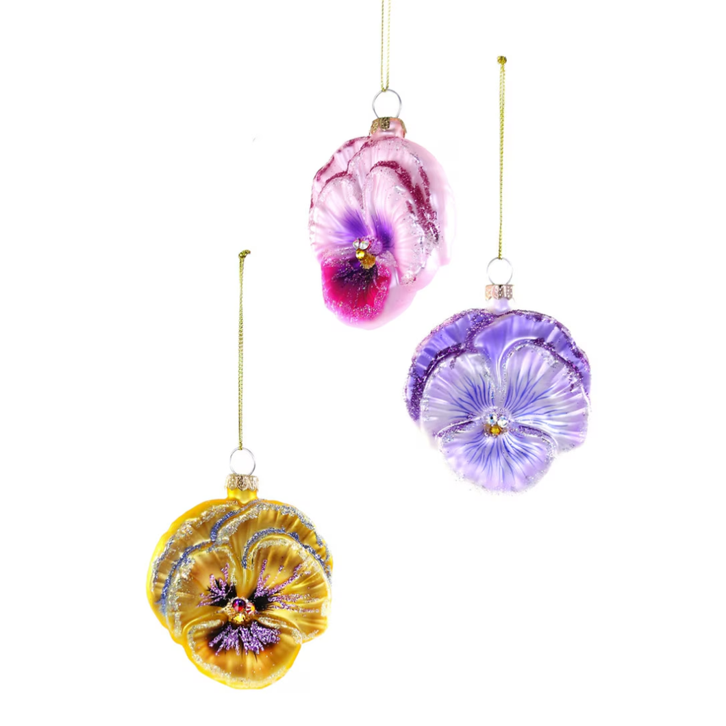 Pansy Ornament - Various Colours