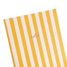 Load image into Gallery viewer, Solid Striped Notebook - Yellow
