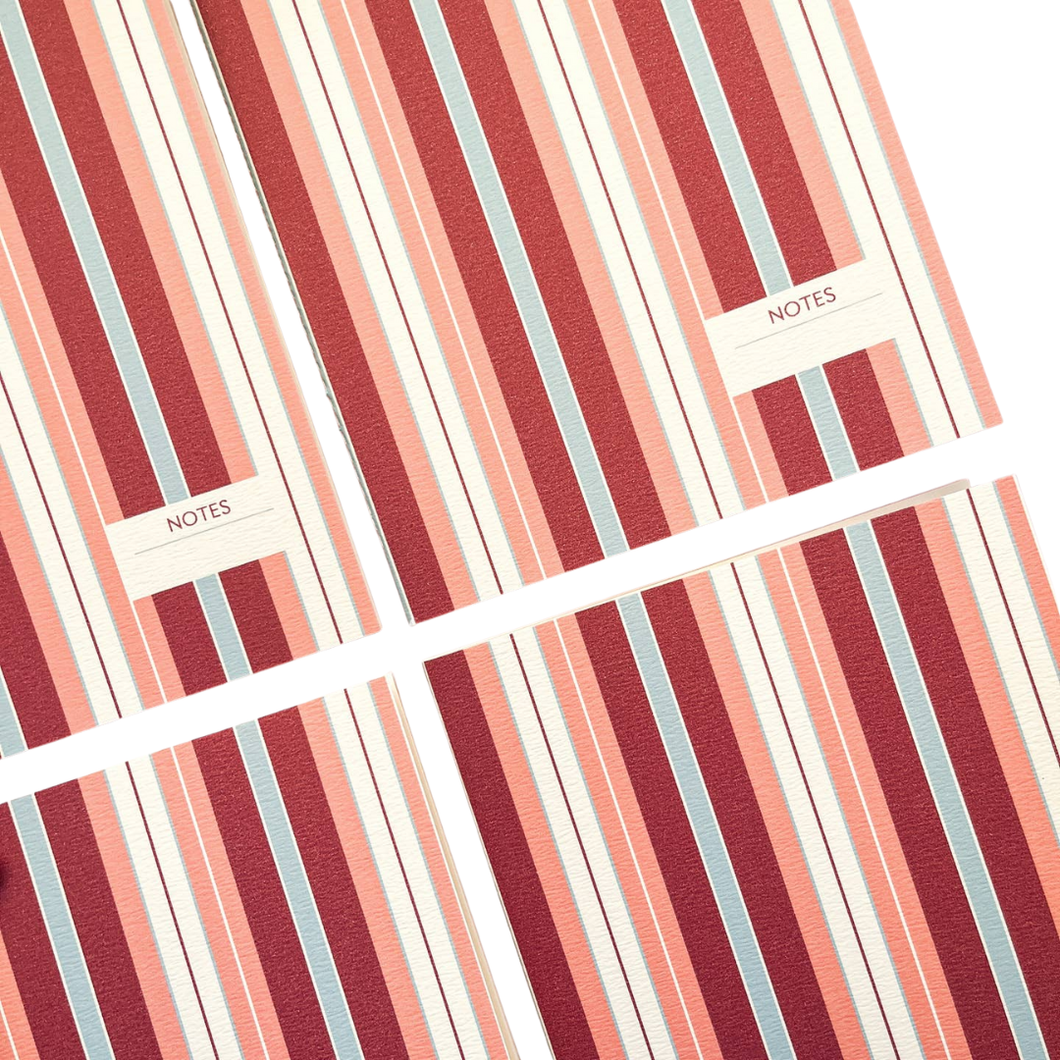 Multicoloured Striped Notebook - Roy