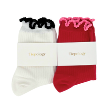 Load image into Gallery viewer, Ruffle Edge Socks - Various Colours
