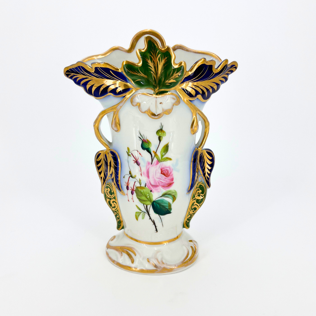 Louis Philippe Gold Leaf Vases