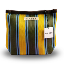 Load image into Gallery viewer, Accessory Pouch - Yellow, Olive and Blue
