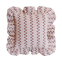 Load image into Gallery viewer, Cotton Cushion Cover - Pink Stripe
