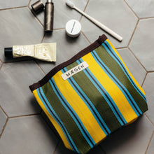 Load image into Gallery viewer, Accessory Pouch - Yellow, Olive and Blue

