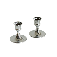 Load image into Gallery viewer, Silver Coloured Candle Holder
