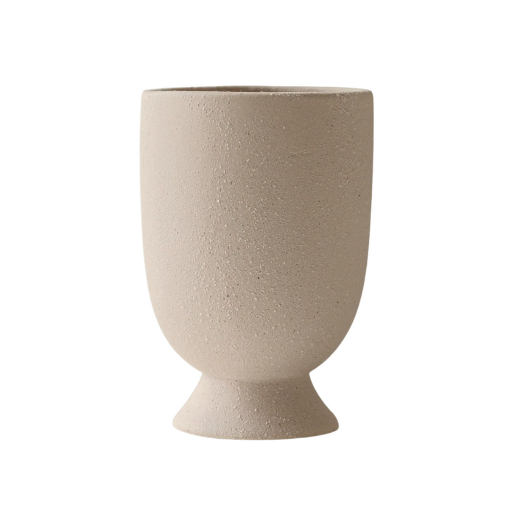 Textured U Vase - Blush