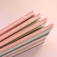 Load image into Gallery viewer, Multicoloured Striped Notebook - Ivy
