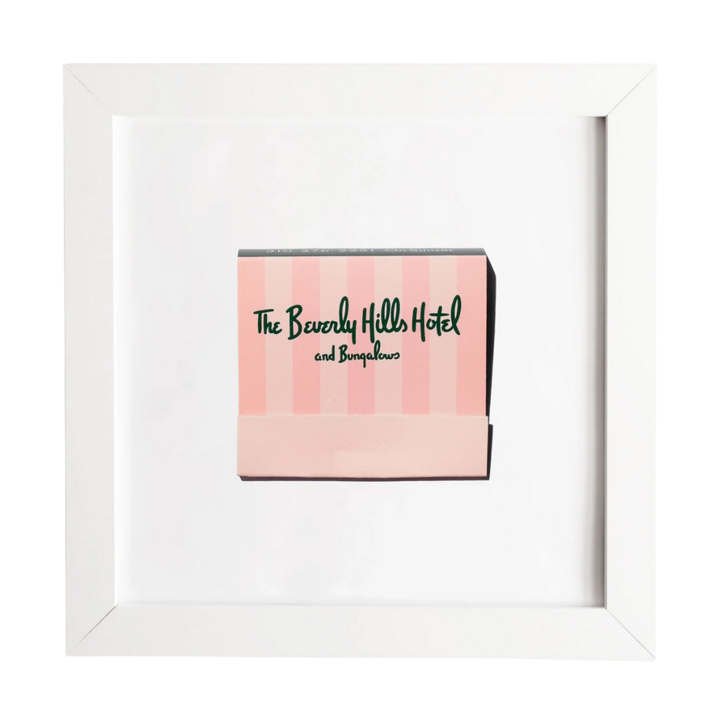 Beverly Hills Hotel Pink Matchbook Print