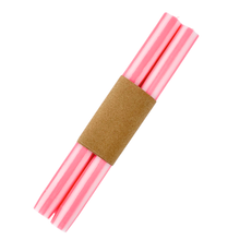 Load image into Gallery viewer, Striped Dinner Candles - Pink/White
