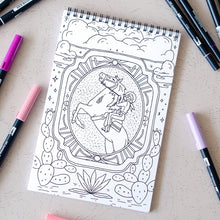 Load image into Gallery viewer, Cosmic Cowgirl Premium Colouring Book

