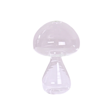 Load image into Gallery viewer, Mini Glass Mushroom Bud Vase - Clear Bubble
