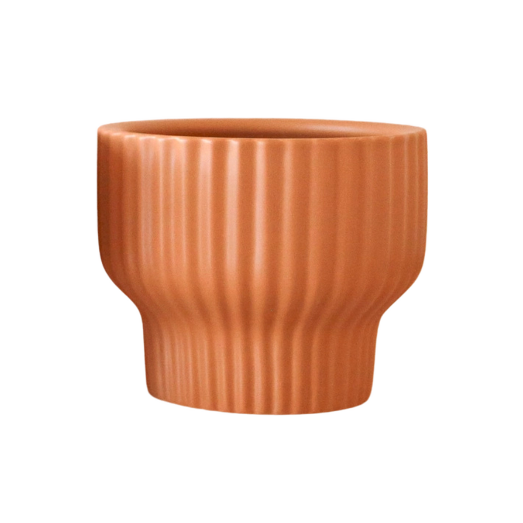 Presley Pedestal Pot - Latte