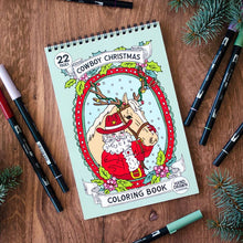 Load image into Gallery viewer, Cowboy Christmas Premium Colouring Book
