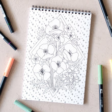 Load image into Gallery viewer, Wildflowers Premium Colouring Book
