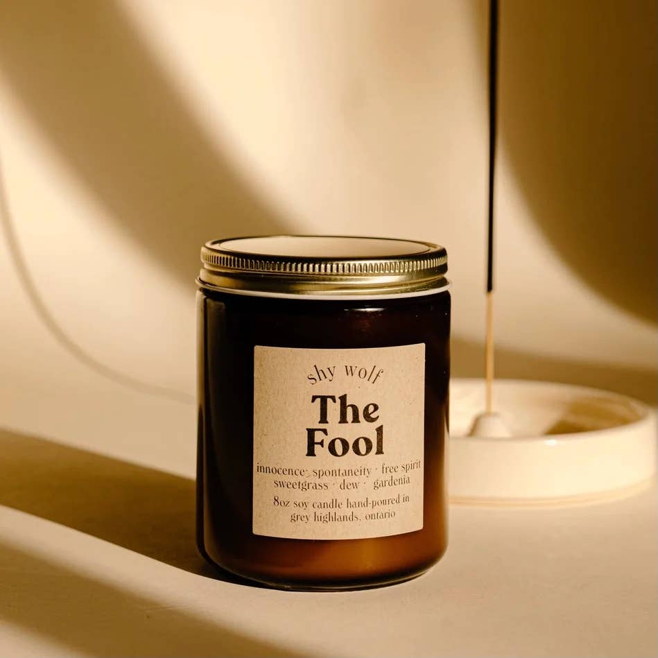 Shy Wolf Candle - The Fool