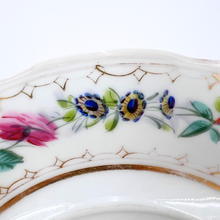 Load image into Gallery viewer, Handpainted Floral Plate with Gold Detail #1
