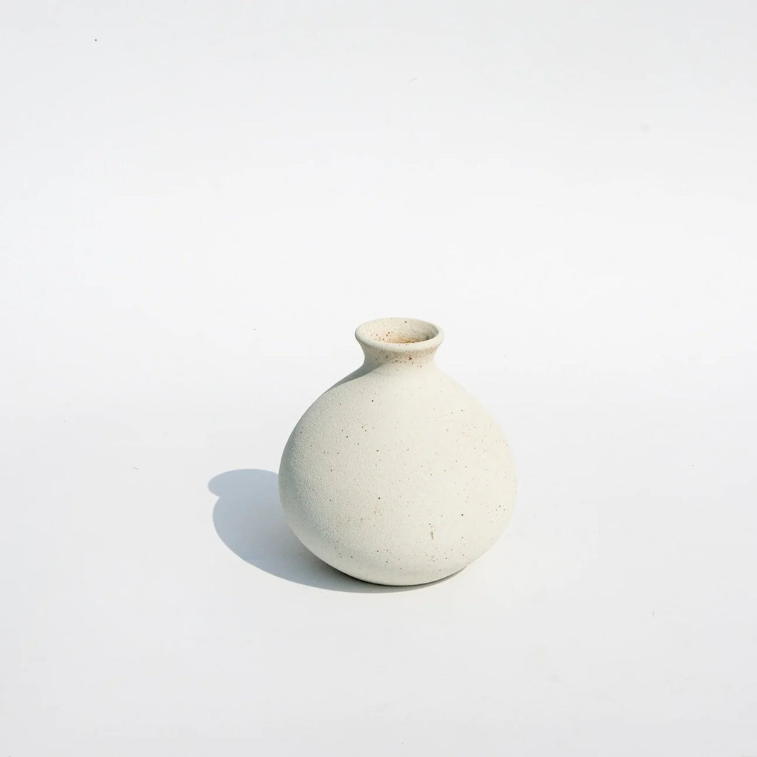 Natural Ceramic Balloon Bud Vase
