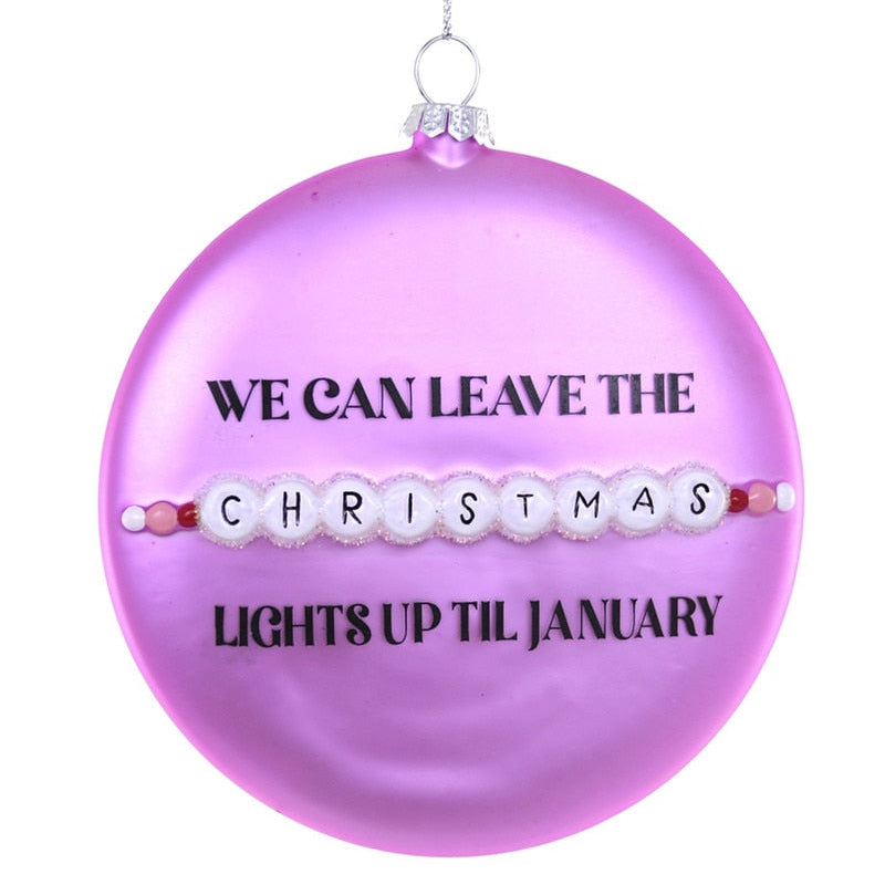 Taylor Swift Christmas Lights Ornament