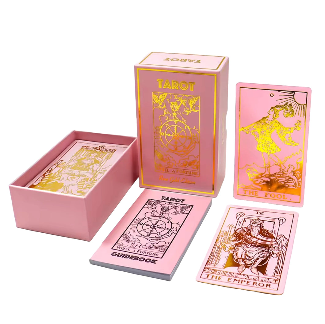 Rose Gold Tarot Card Deck & Guide