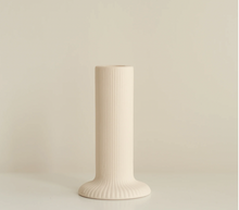 Load image into Gallery viewer, Ridge Ceramic Candle Holder - Sand (multiple sizes)
