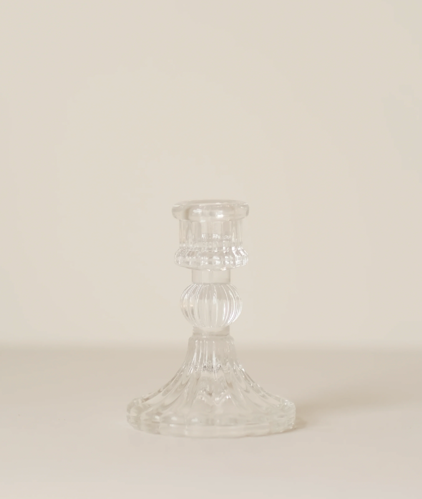 Twist Glass Candle Holder