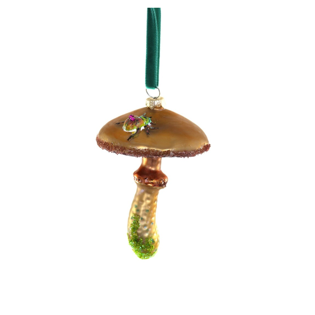 Beetle Mushroom Ornament