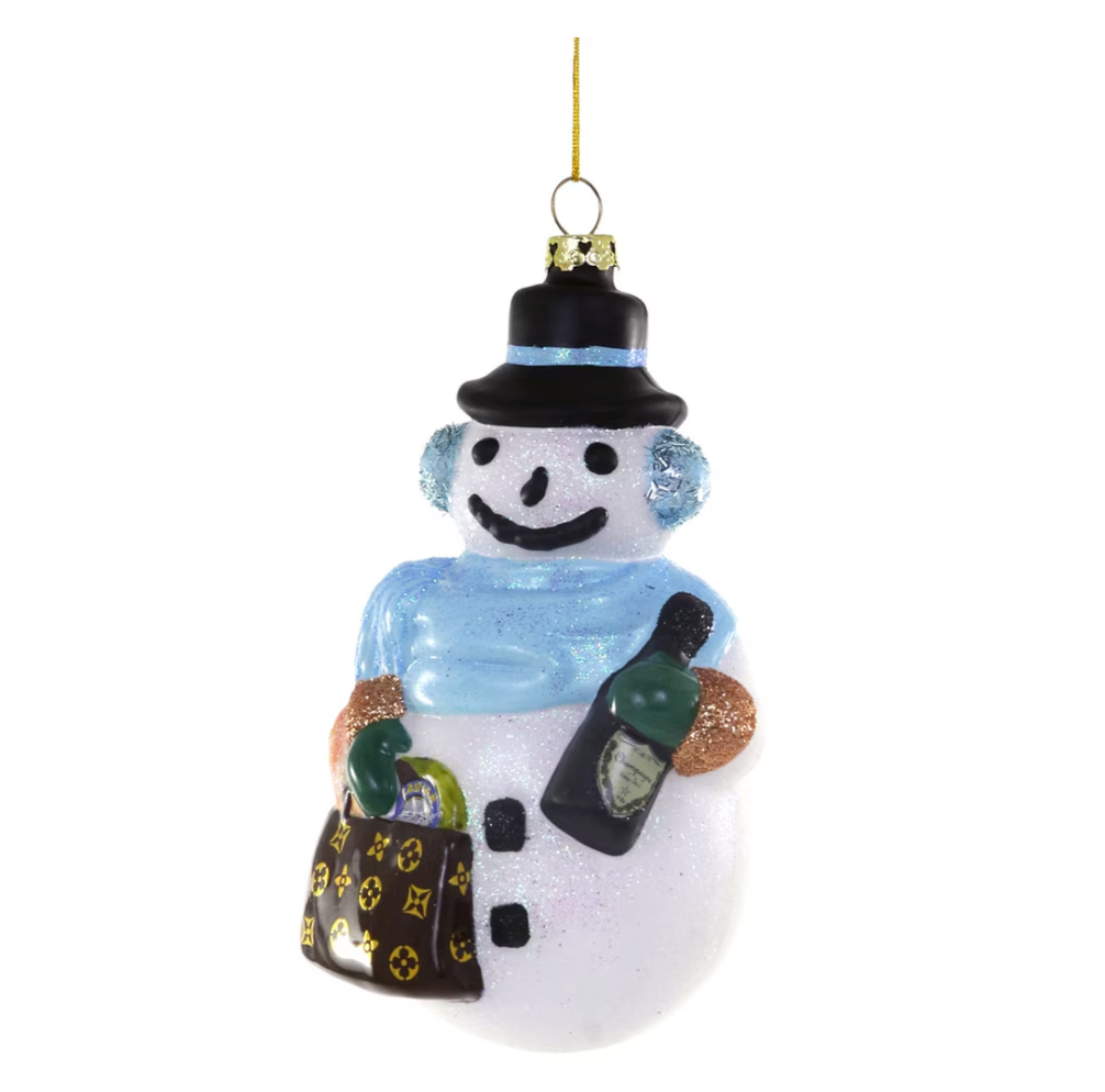 Chic Snowman Ornament